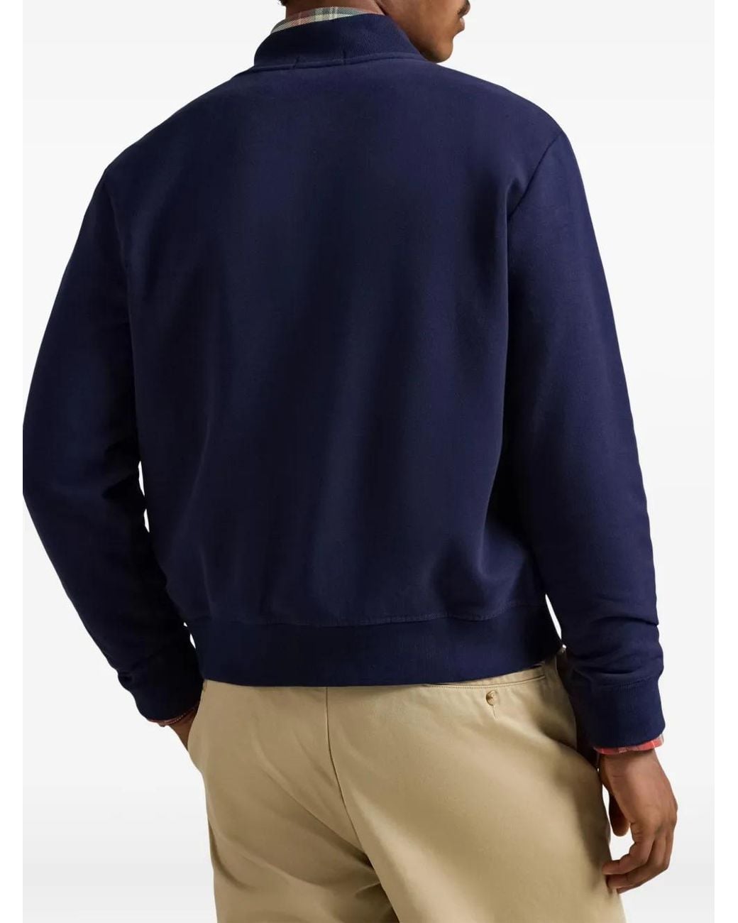 Polo Ralph Lauren Blue The Rl Fleece Western Logo Sweatshirt for men