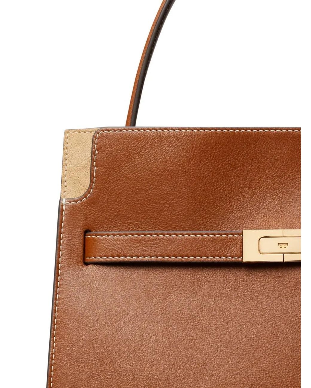 Tory Burch Brown Small Lee Radziwill Double Bag