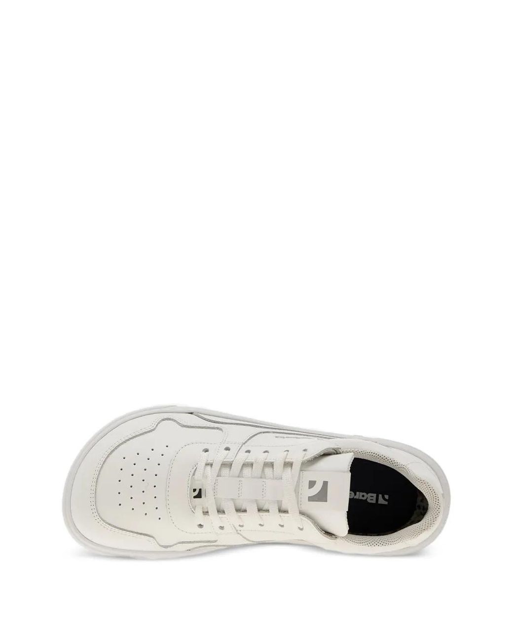 Barebarics White Perforated Lace-Up Sneakers