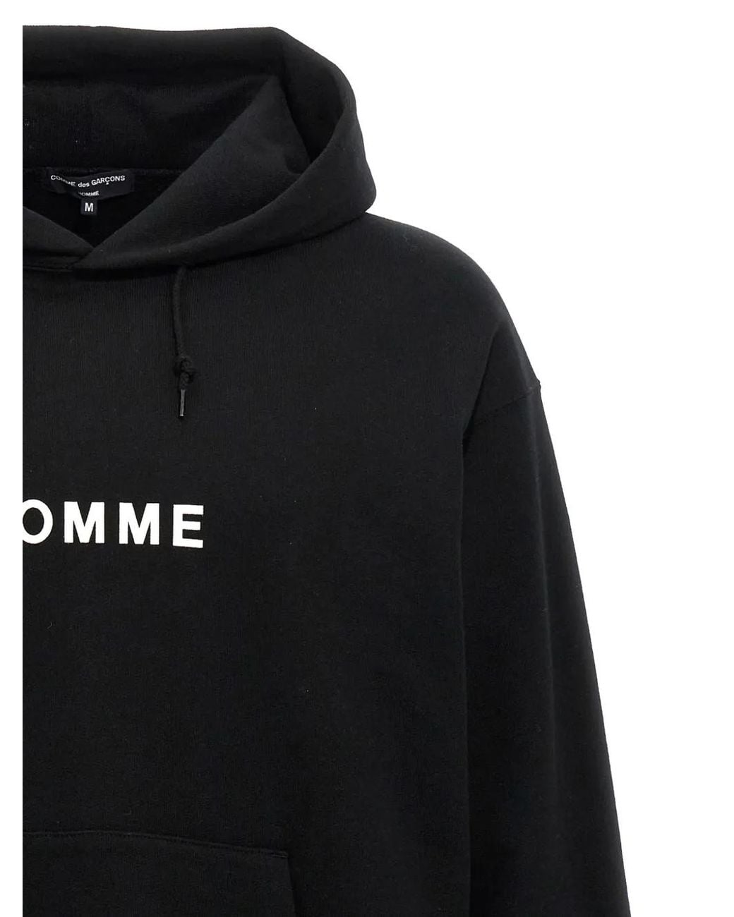 Comme des Garçons Black Logo-Print Cotton Hoodie for men