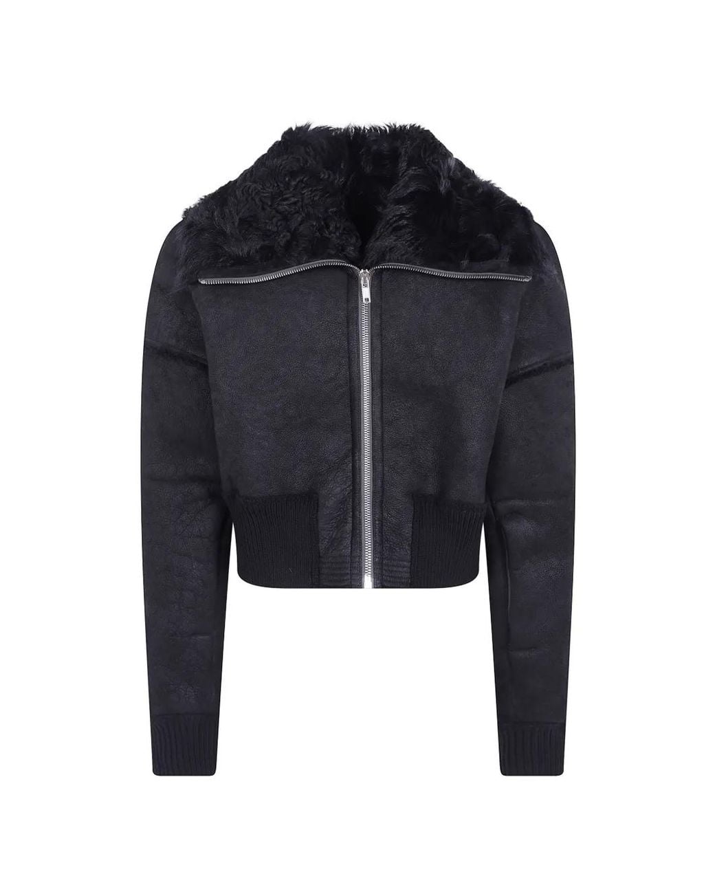 Rick Owens Blue Flight Jkt Cropped Jacket for men