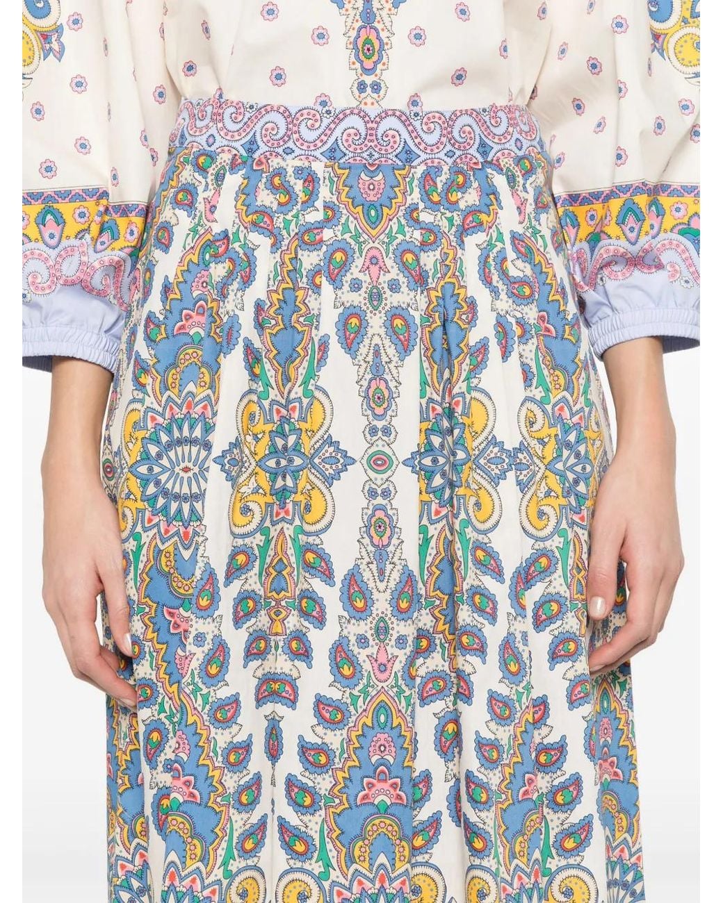Etro Blue Chic Mini Skirt For