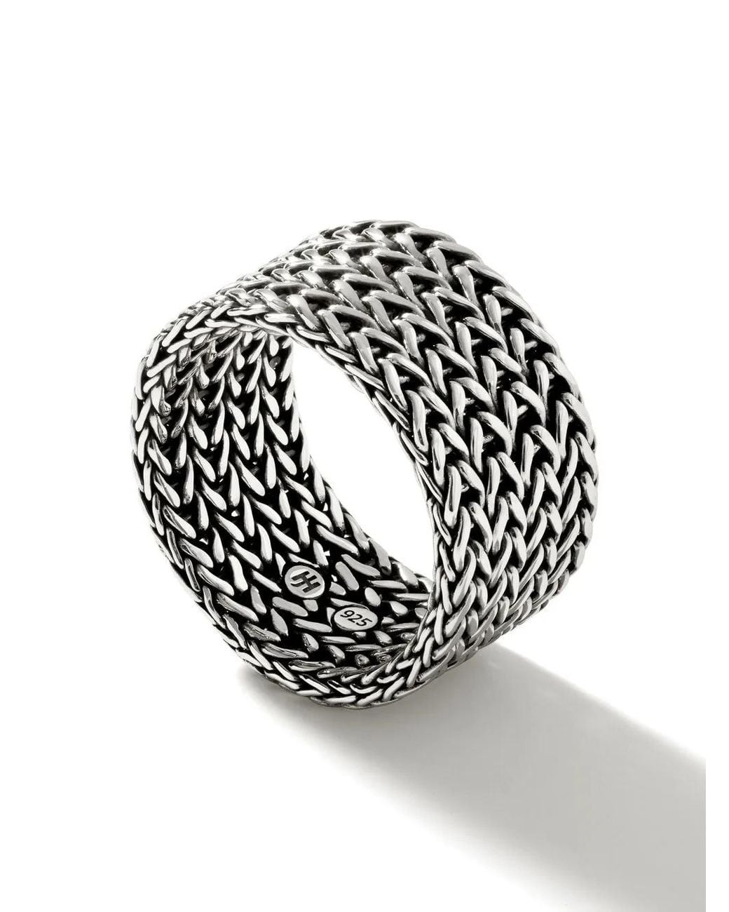 John Hardy Gray Classic Chain Ring 12Mm
