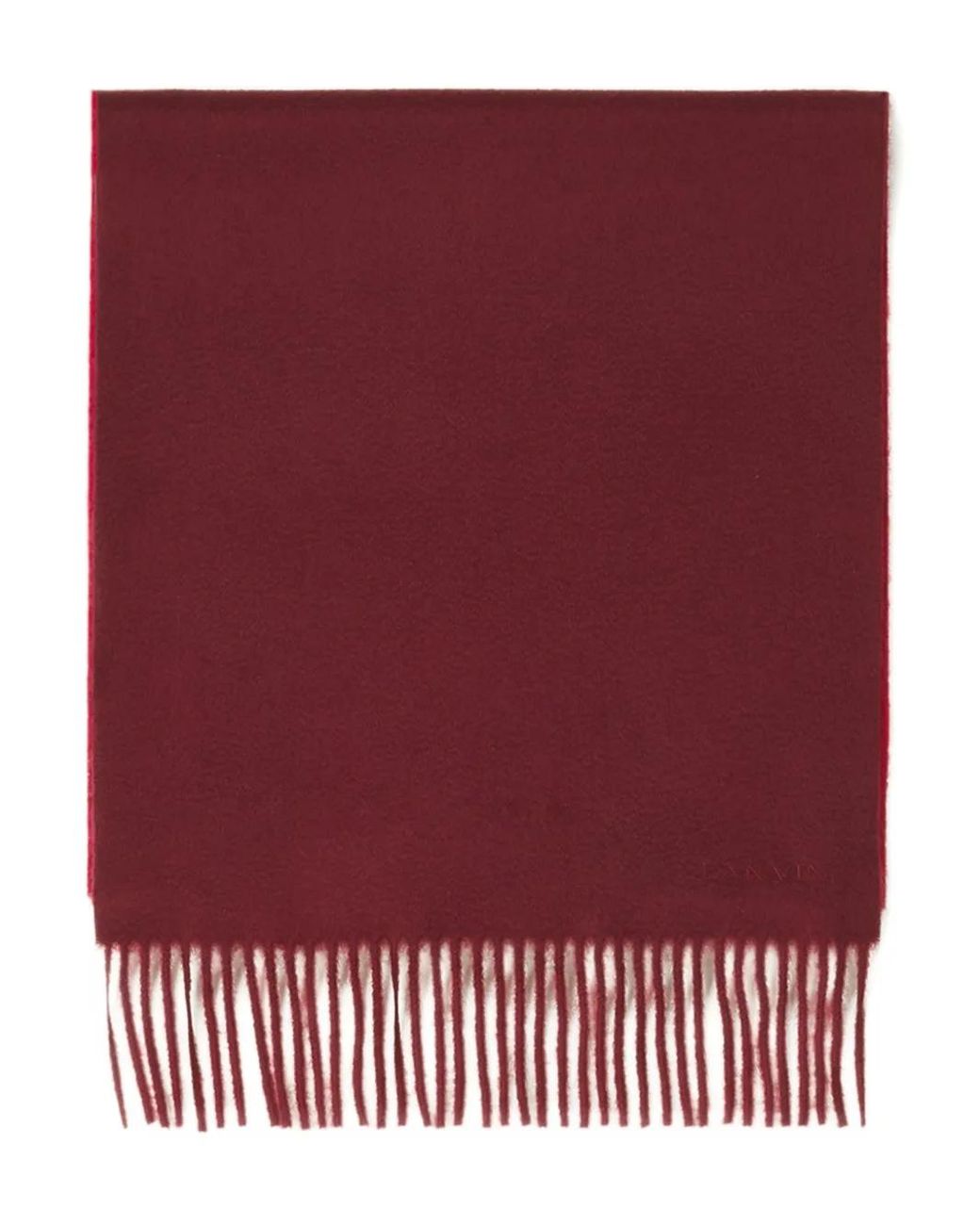 Lanvin Red Fringed Scarf for men