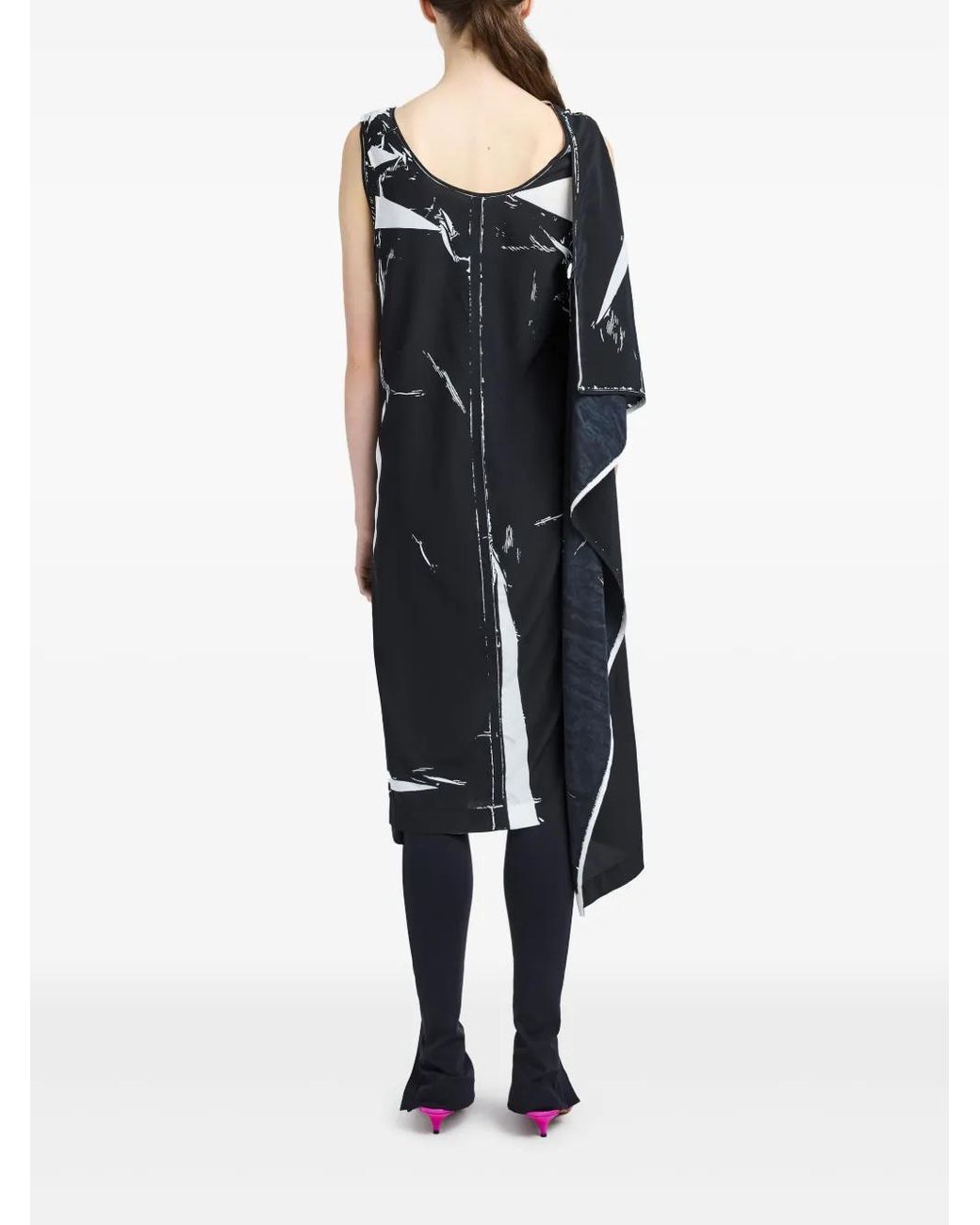 Proenza Schouler Black Ondine Midi Dress