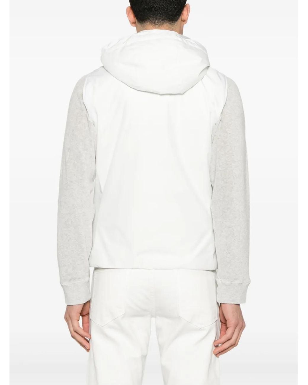 Montecore White Hooded Gilet for men