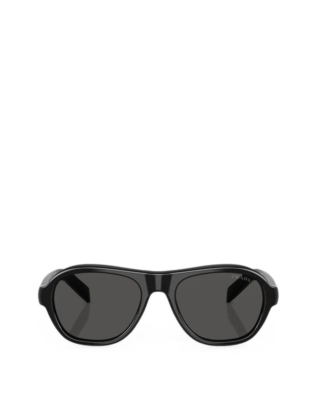 Prada Black Rectangular-Frame Sunglasses for men