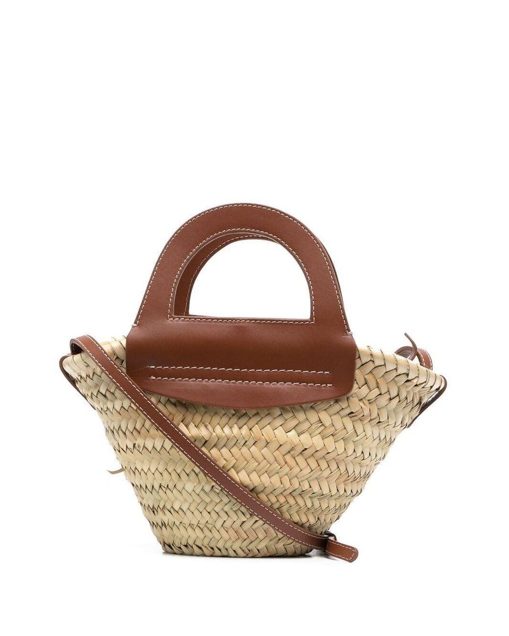 Hereu Small Straw Tote Bag in Brown Lyst