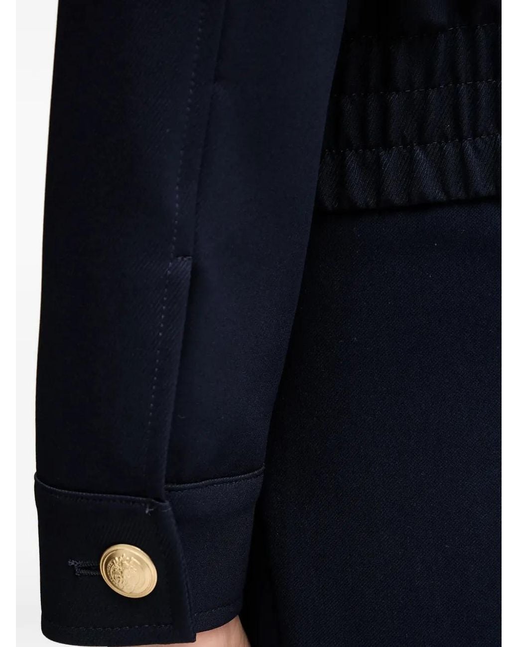 MARC AUREL Blue Flap-Pocket Zip Jacket