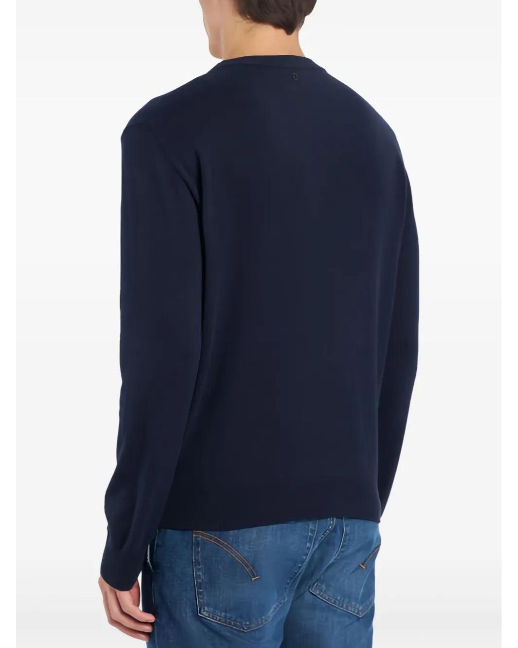 Dondup Blue Crew-Neck Sweater for men