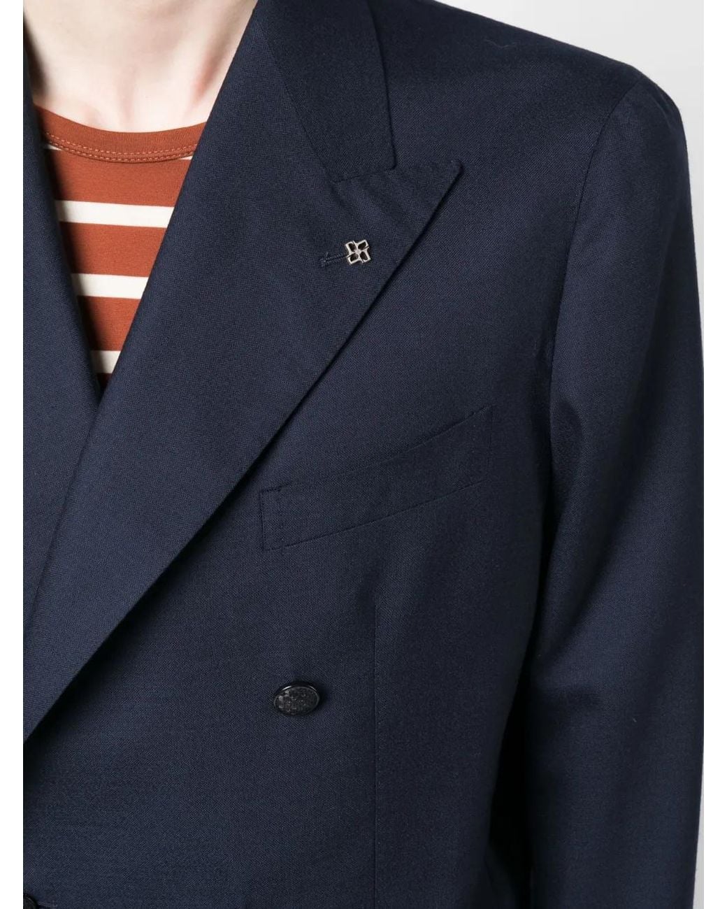 Tagliatore Blue Double-breasted Jacket for men