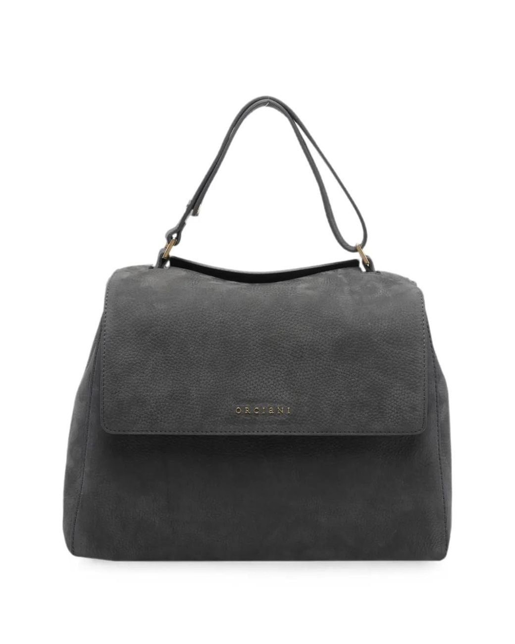 Orciani Black Sveva Leather Handbag
