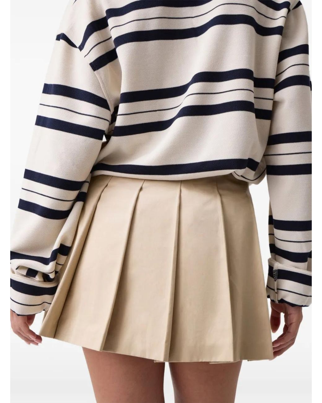 Guess Natural Pleated Mini Skirt