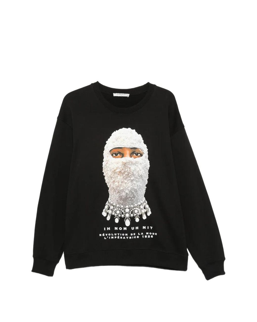Ih Nom Uh Nit Black Mask Future Graphic-Print Sweatshirt for men