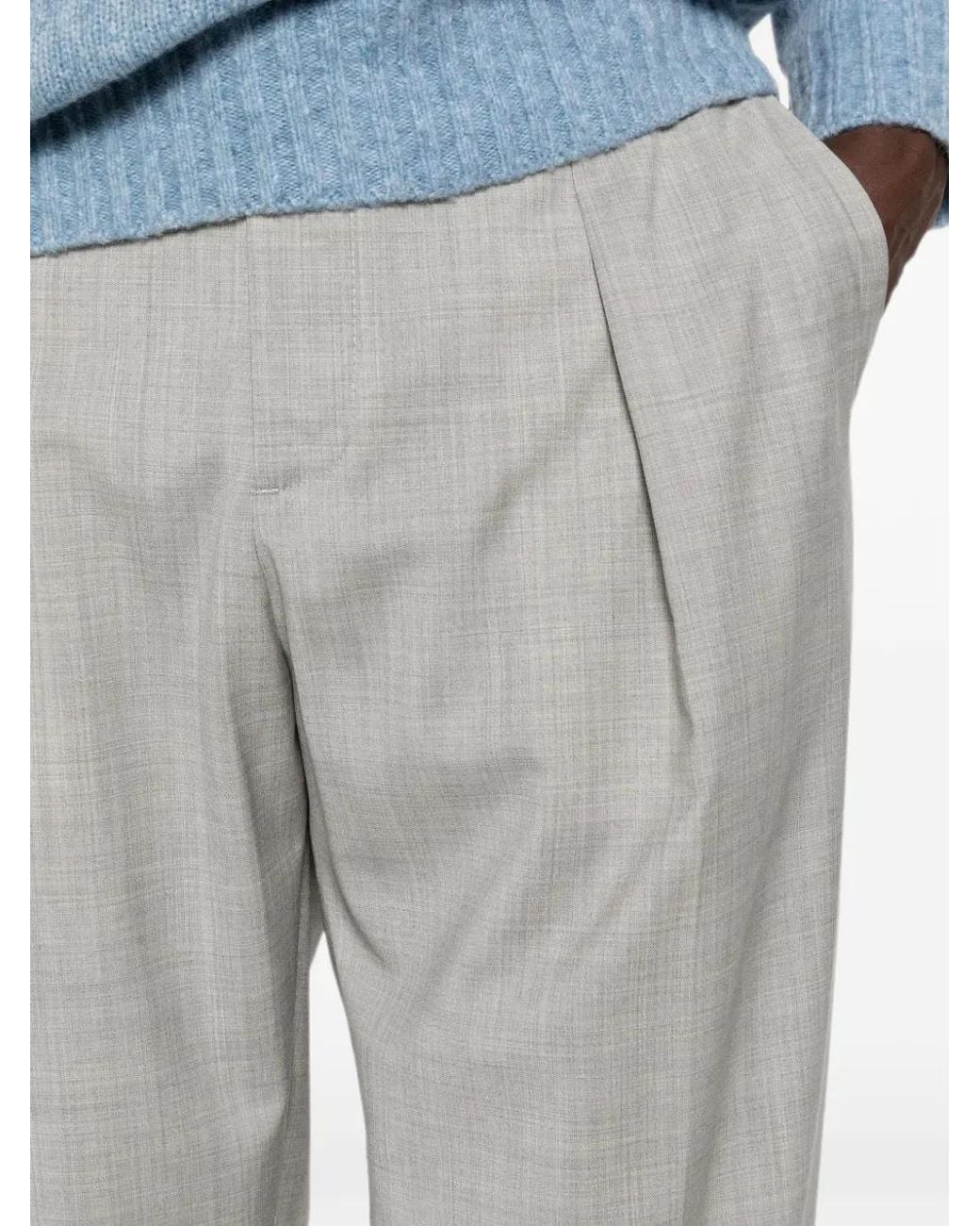 Briglia 1949 White Portobello Tailored Trousers for men