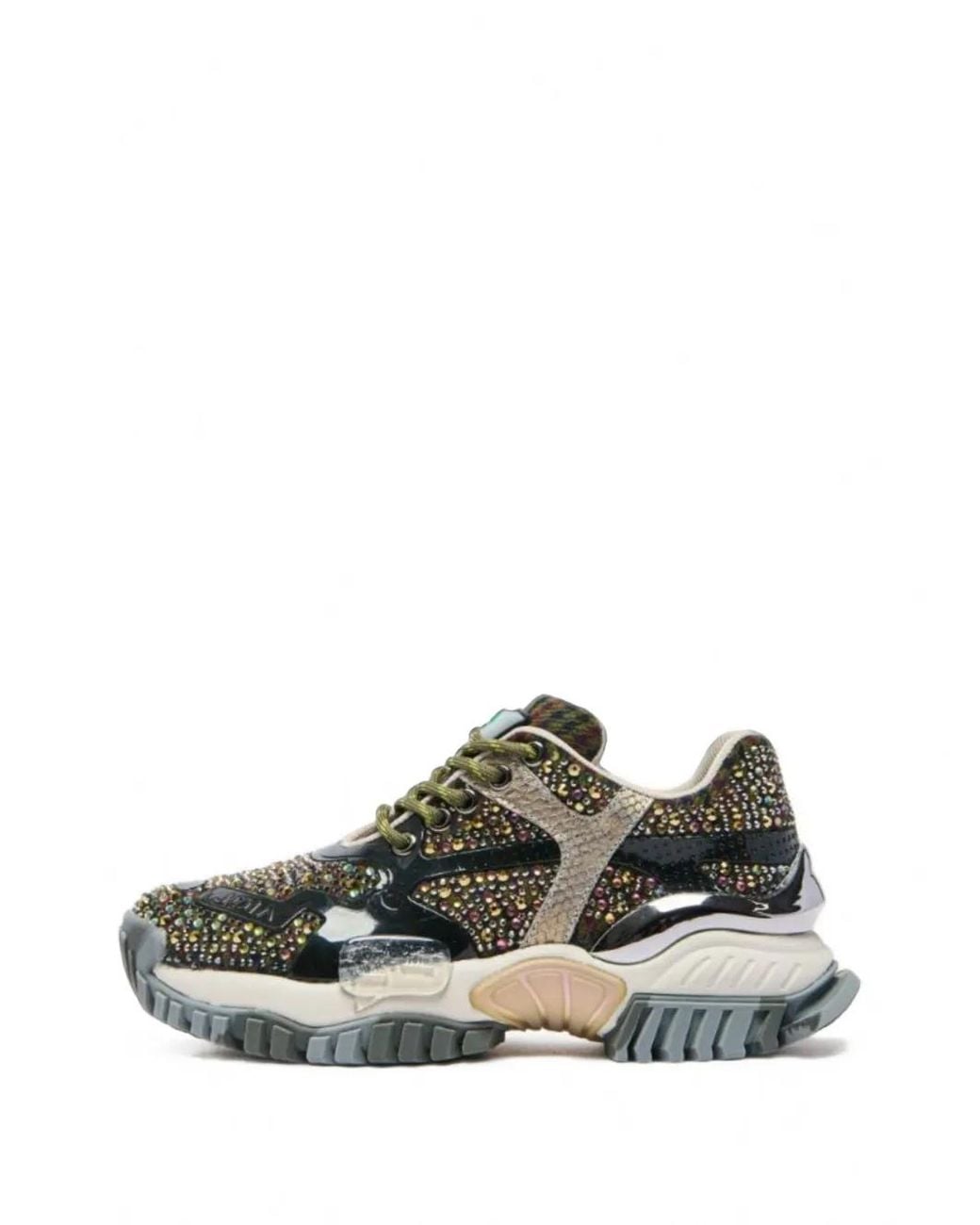 AMI Multicolor Joia Paris Crystal-Embellished Sneakers