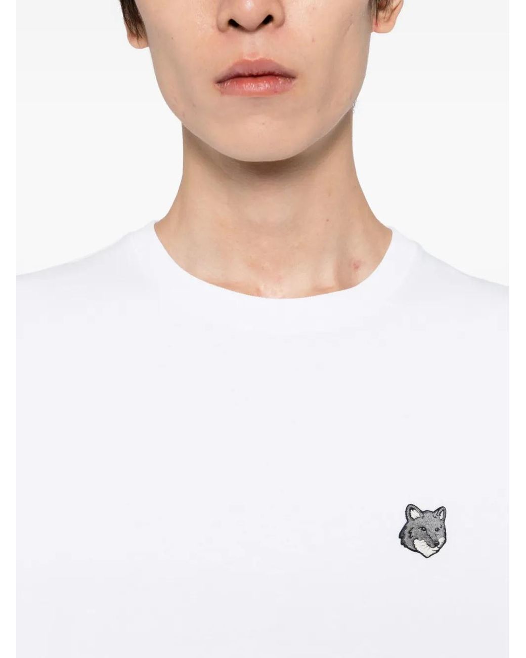 Maison Kitsuné White Fox Head Comfort Tee-Shirt for men
