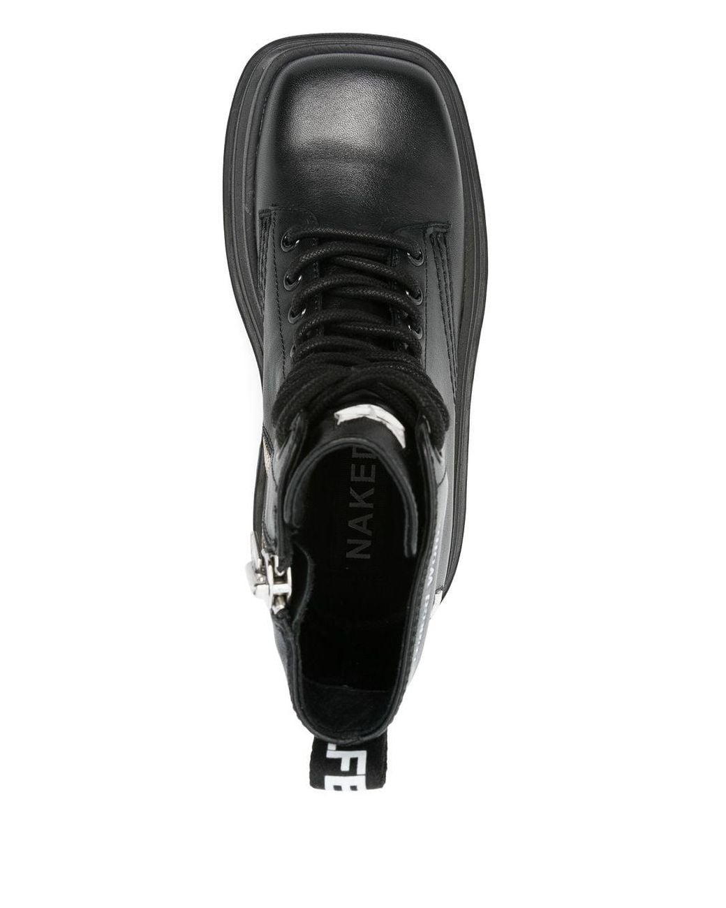【Naked Wolfe】スローンブラックレザー Naked Wolfe leather biker boots Sloane PRM EU