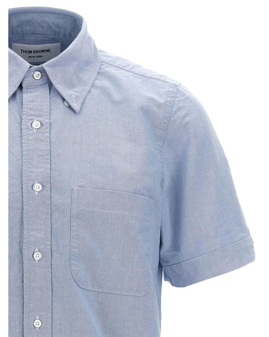 Thom Browne Blue Button Down' Shirt for men