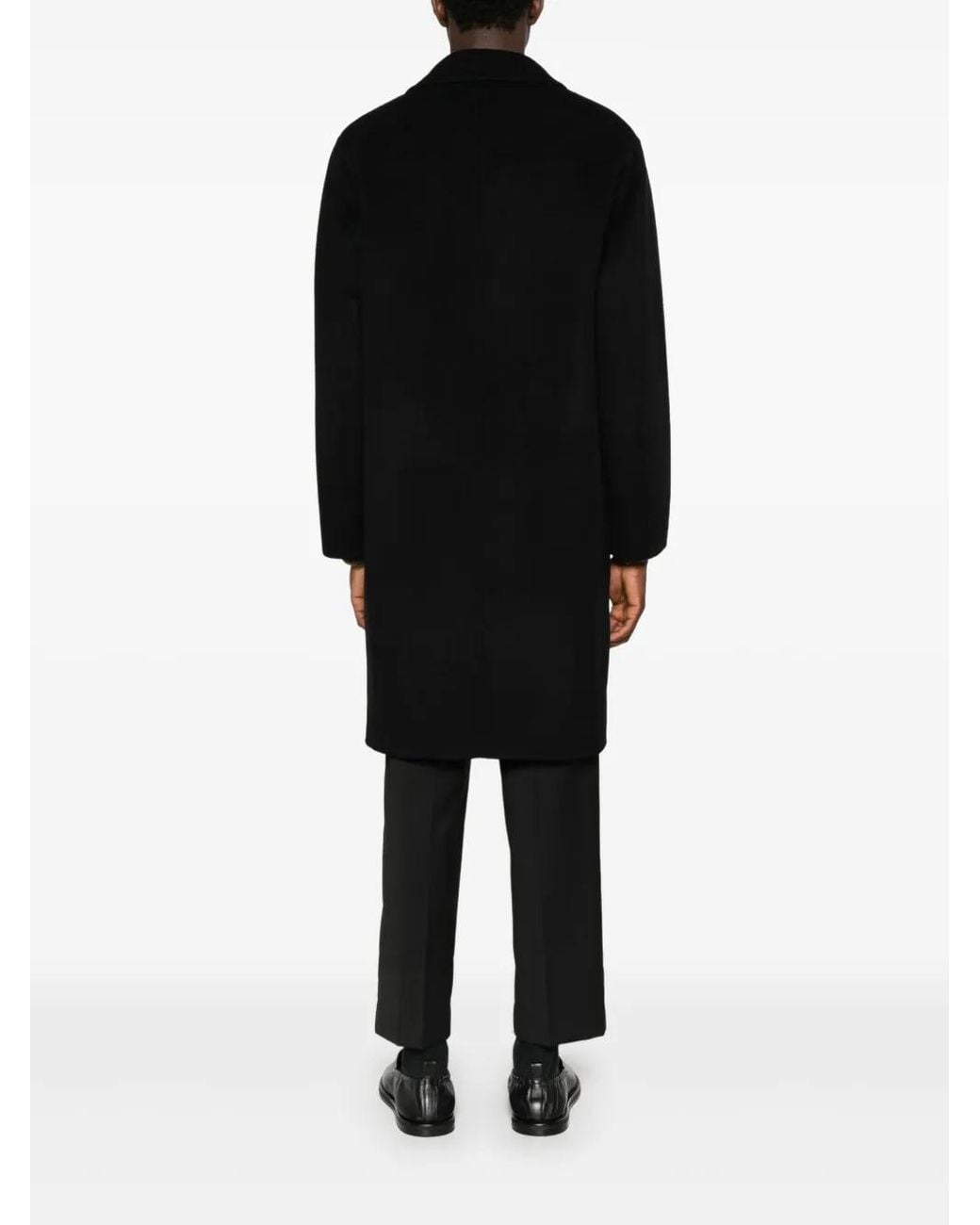 Abrigo con botones Amaranto de hombre de color Black