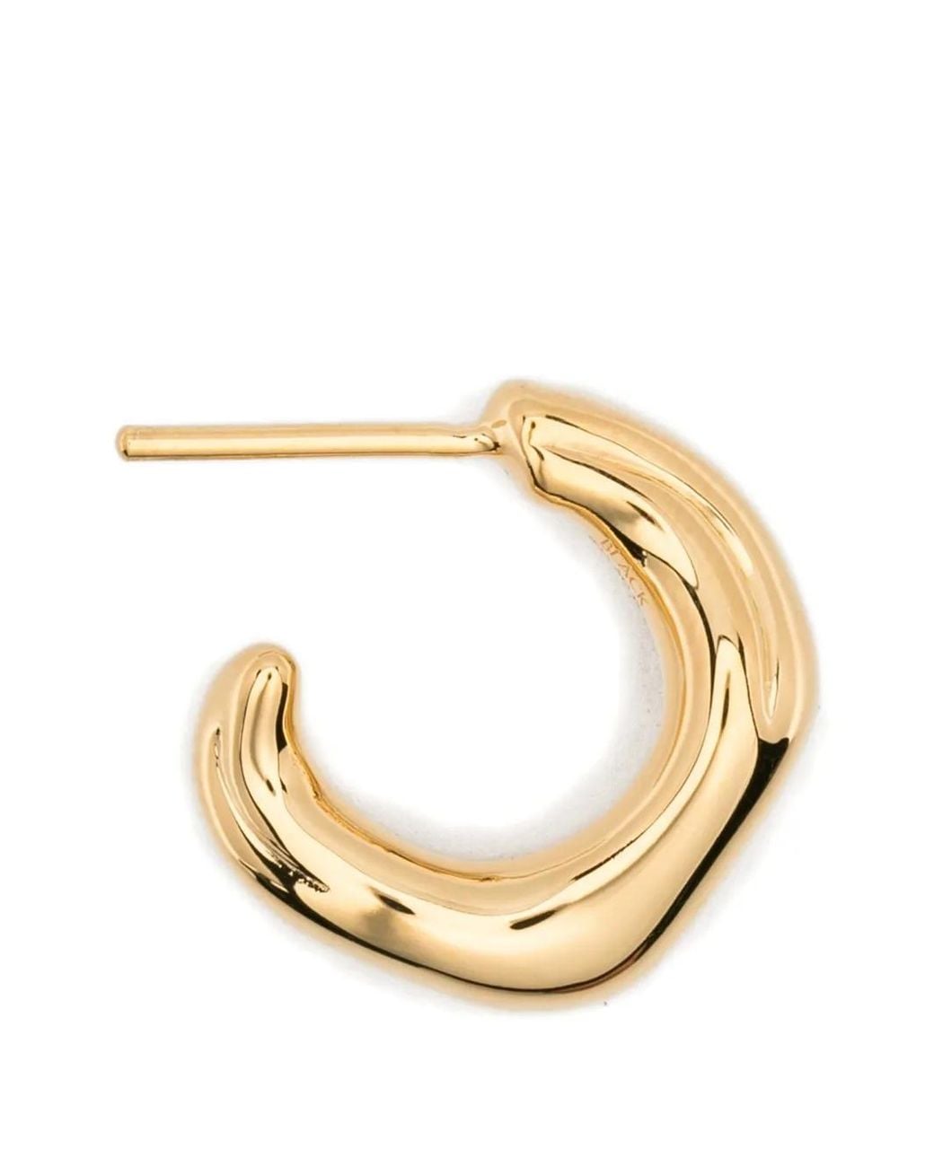 Maria Black Metallic Anil Wavy Hoop Earrings