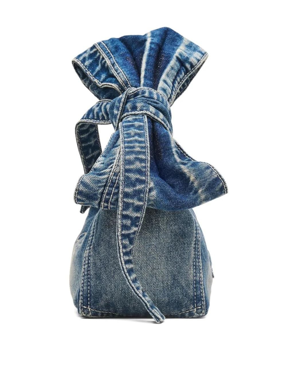 Marc Jacobs Blue The Bow Mini Sack Bag
