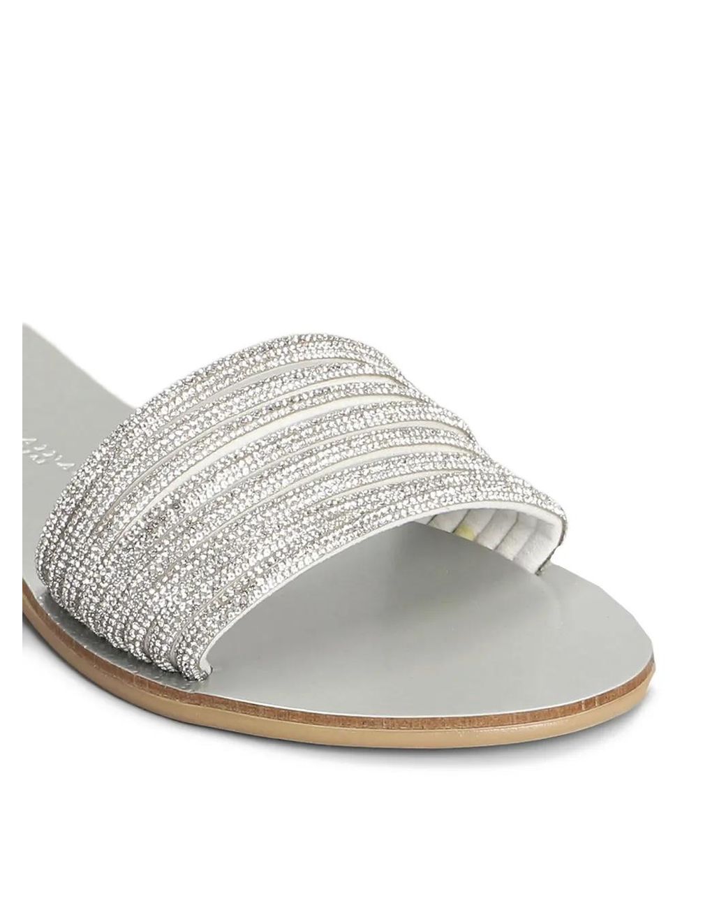 NICOLAS LAINAS White Crystal-Embellished Sandals