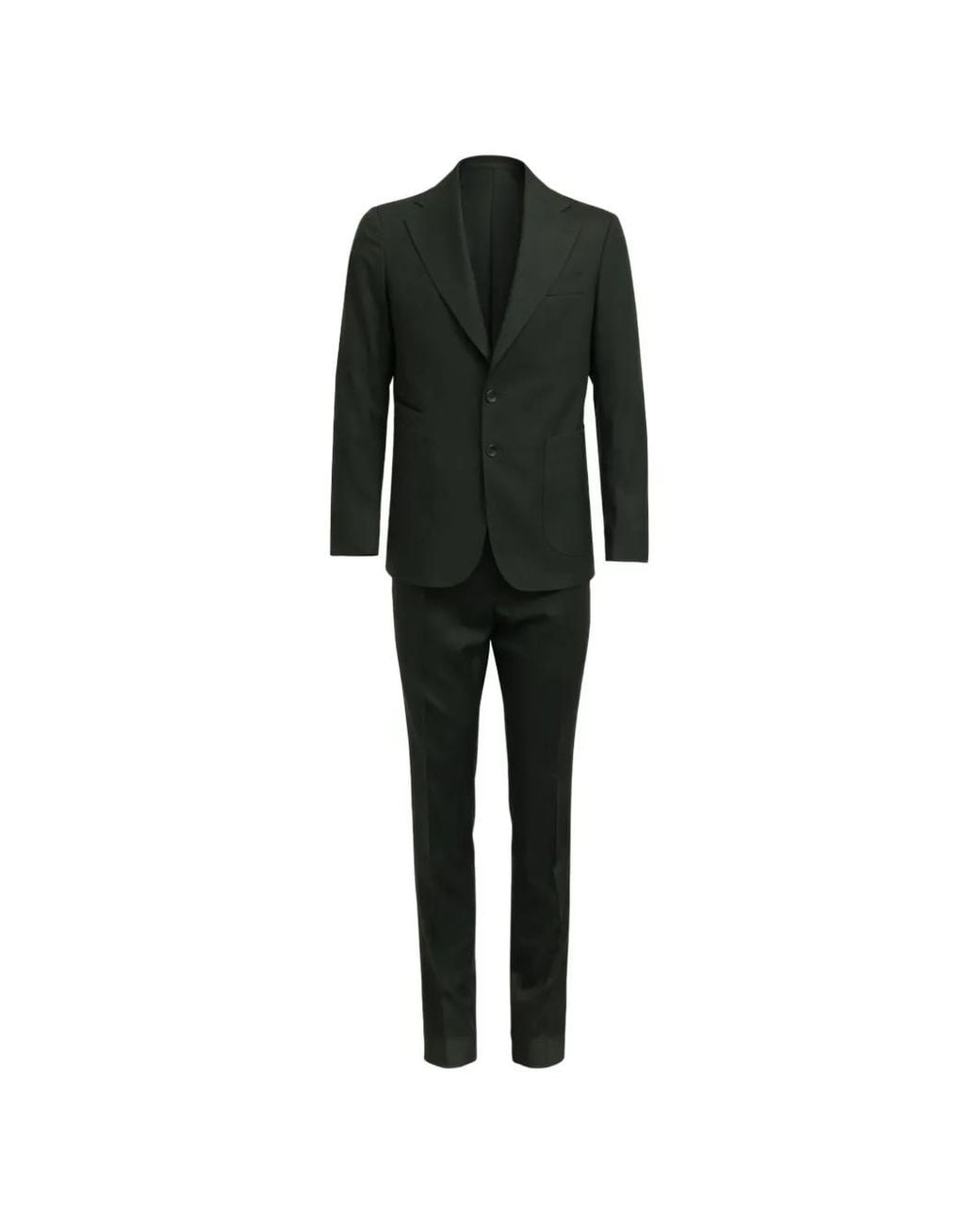 Franzese Collection Black Stefano De Martino Single-Breasted Suit (Two Piece) for men