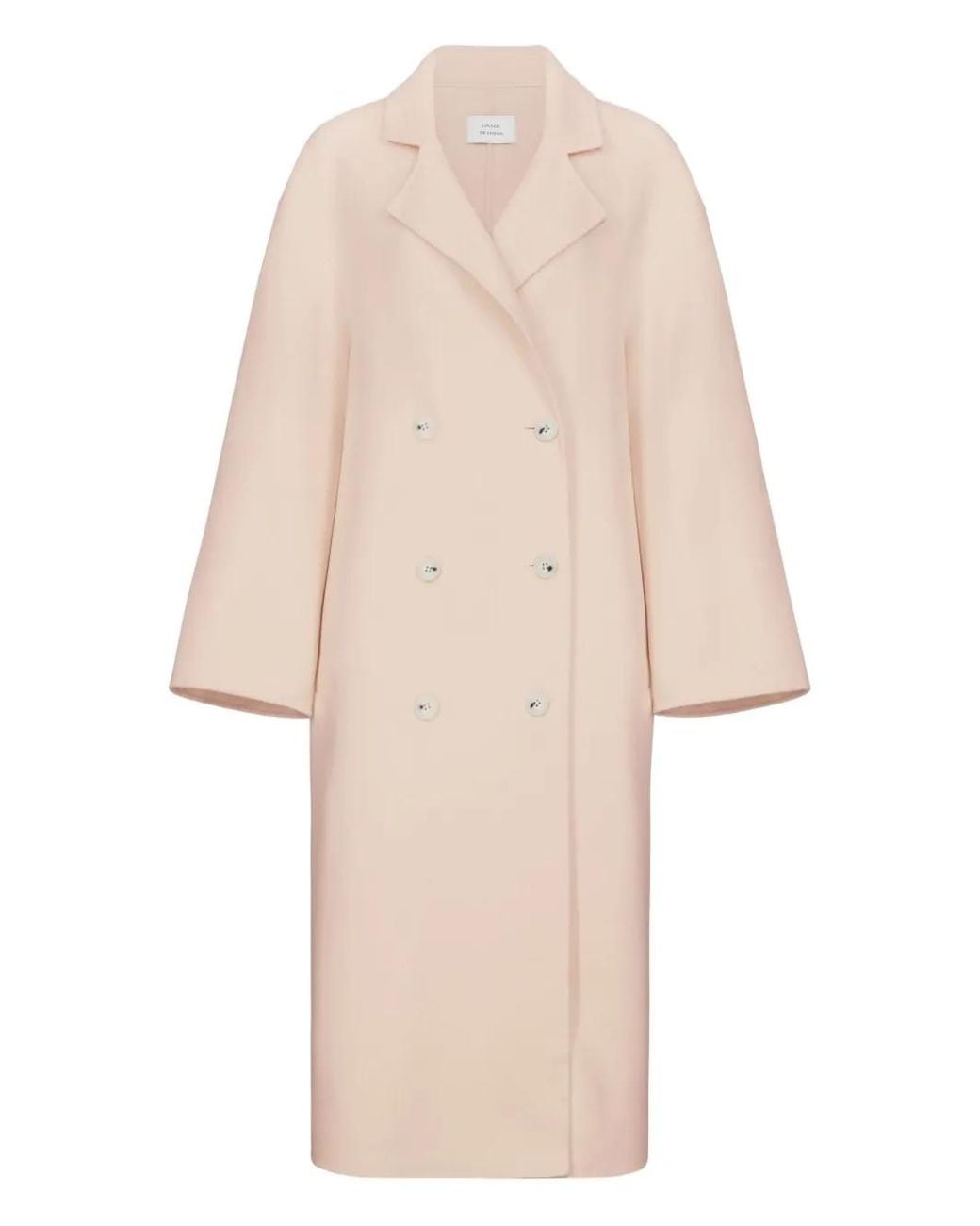 Loulou de Saison Natural Borneo Lds Double-Breasted Coat