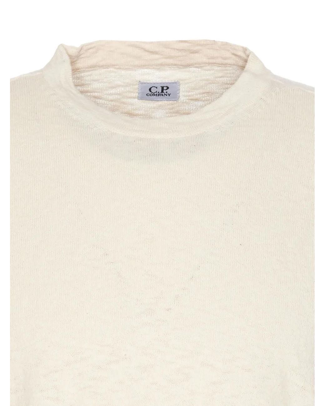 C P Company Natural Lens-Detail Sweater for men