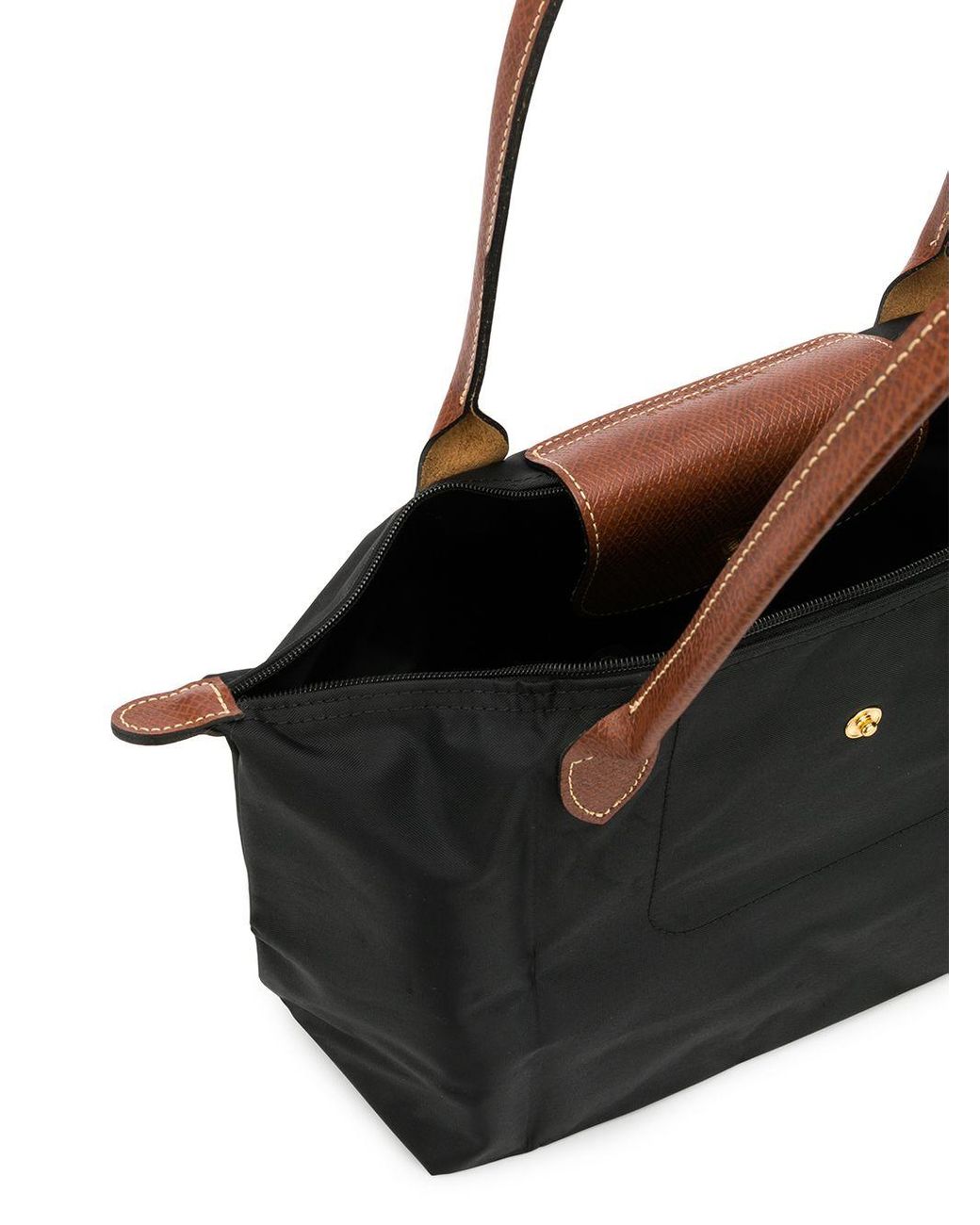 Longchamp Medium Le Pliage Shoulder Bag in Black Lyst UK