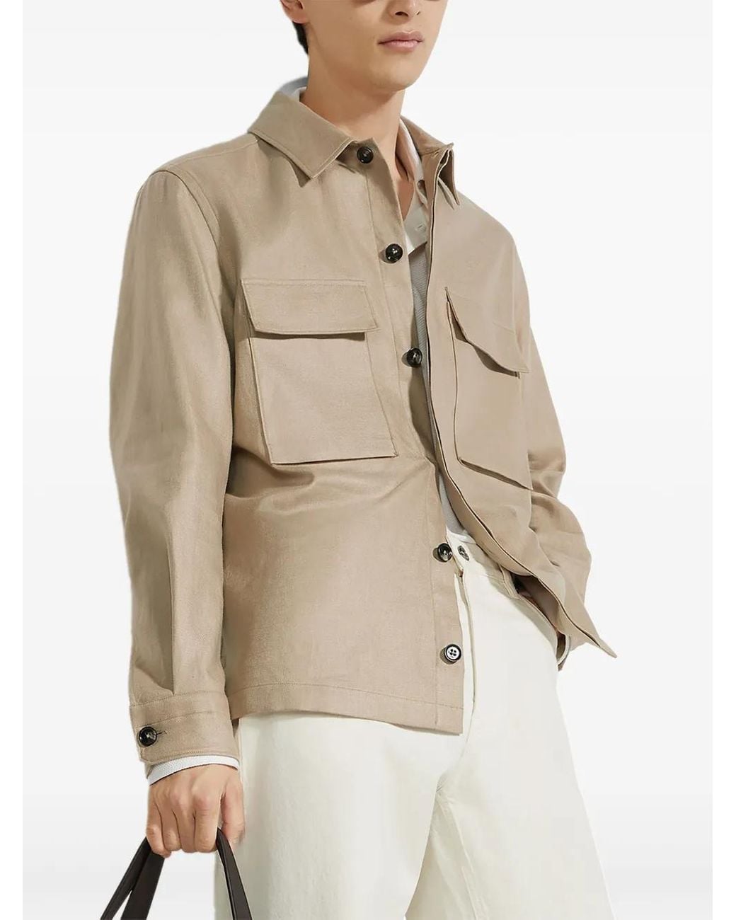Zegna Natural Linen Shirt for men