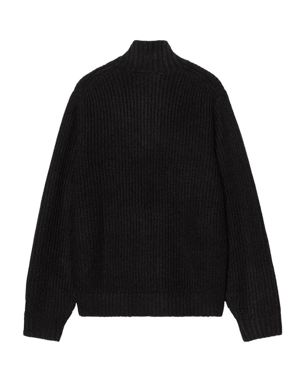 Carhartt Black 'Detroit Half Zip' Sweater