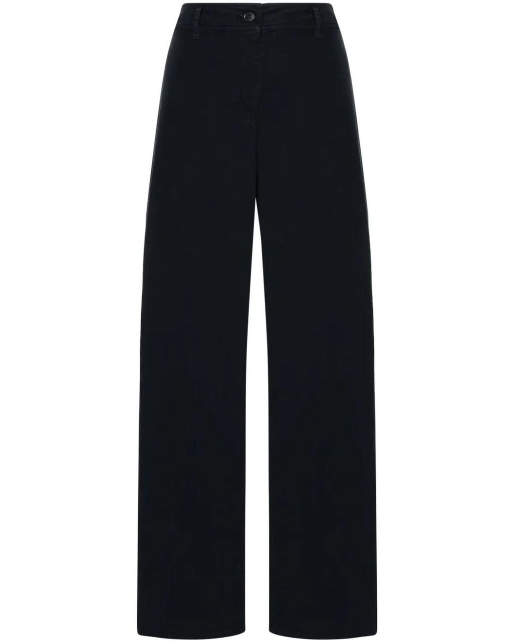 Nili Lotan Blue Megan Wide-Leg Trousers