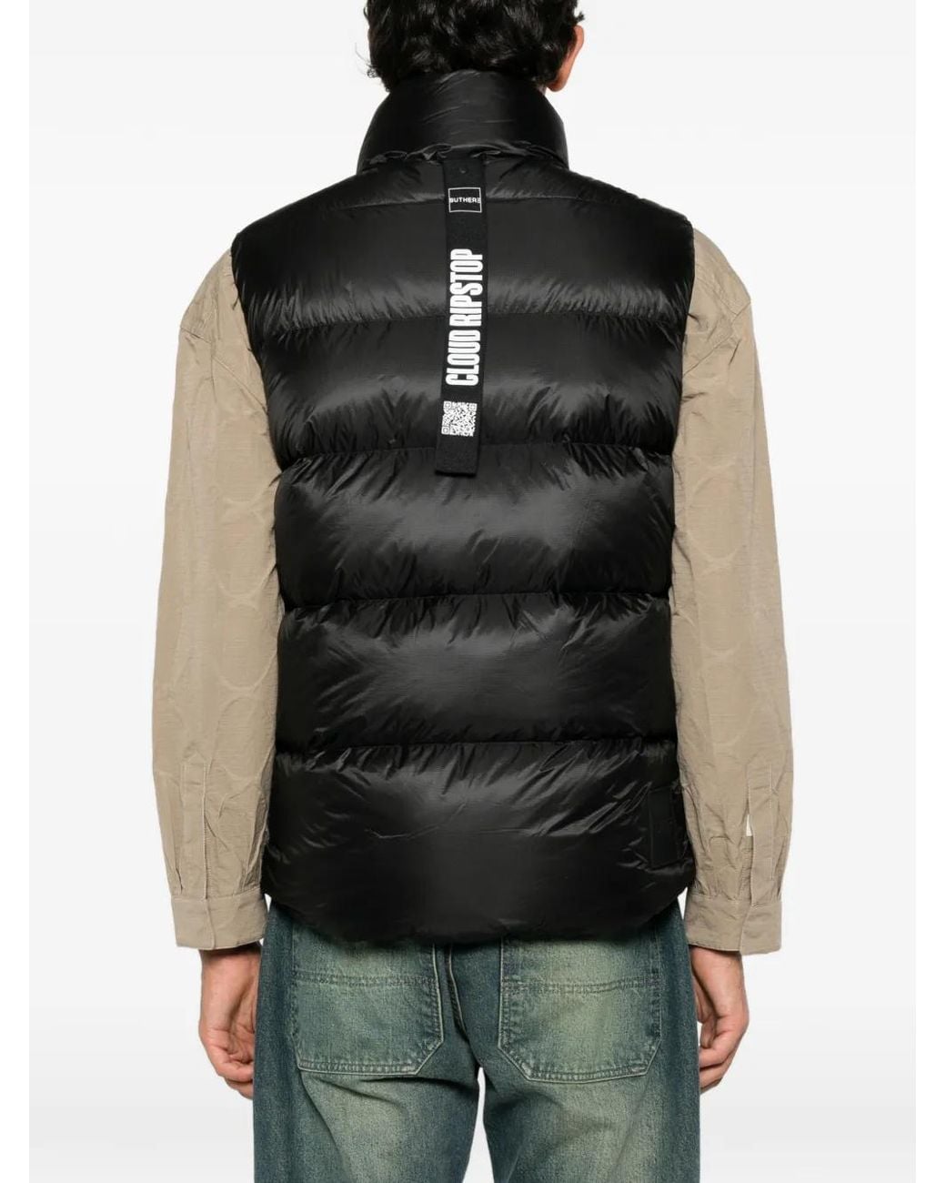 OUTHERE Black Gazer Cloud Ripstop Quilted Gilet for men