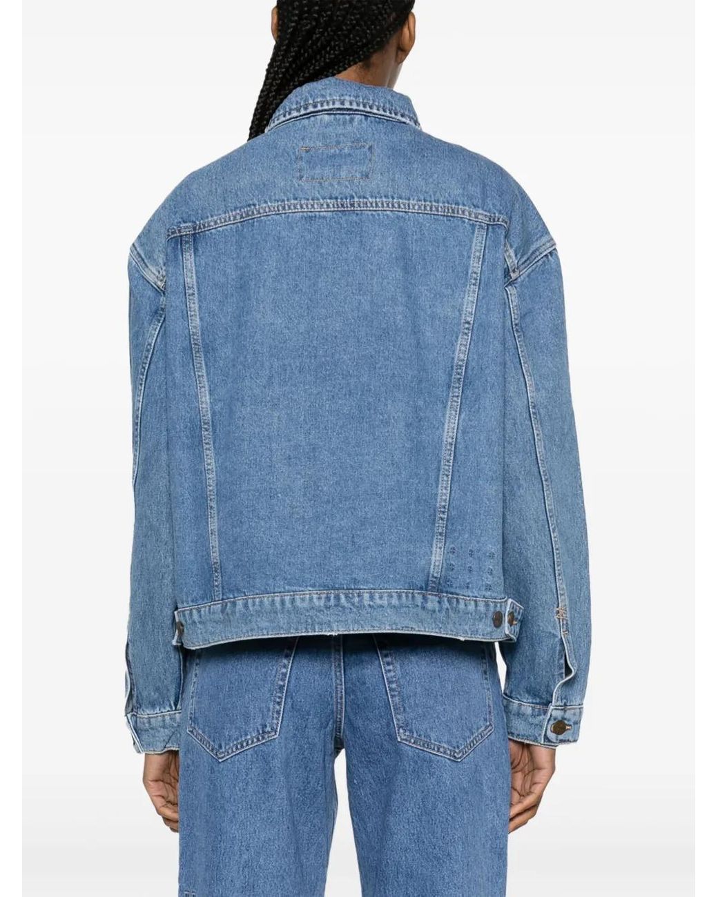 Ksubi Blue Heritage Denim Trucker Jacket