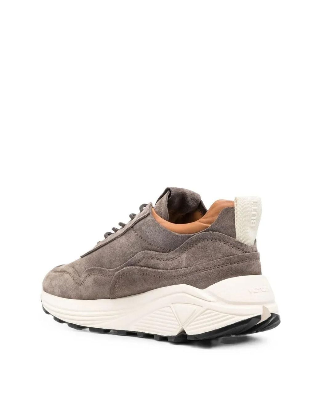 Buttero White Lace-Up Chunky-Sole Sneakers for men