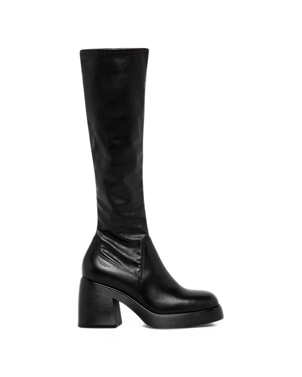 Vagabond Black Brooke Platform Knee-High Boots