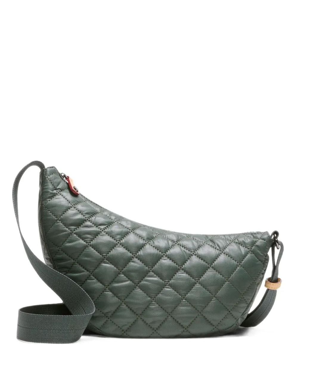 MZ Wallace Gray Small Metro Smile Cross Body Bag