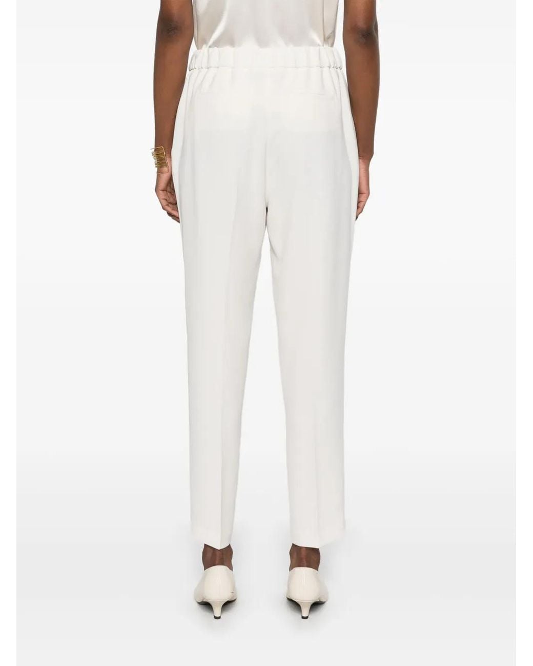 Antonelli White Tapered Trousers