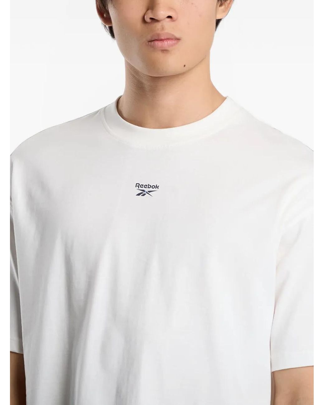 Reebok White Elevated Varsity Boxy T-Shirt for men