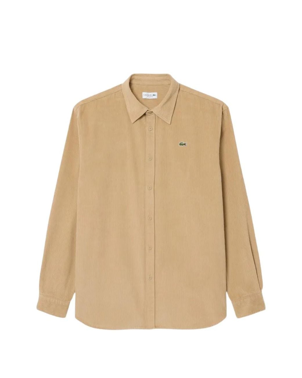 Lacoste Natural Regular-Fit Corduroy Shirt for men