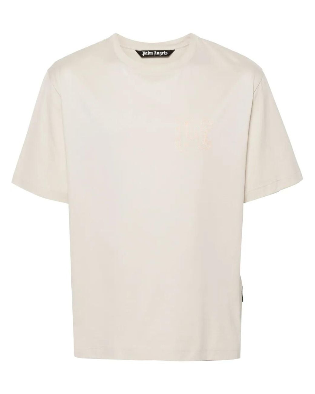 Palm Angels White Pa Monogram T-Shirt for men