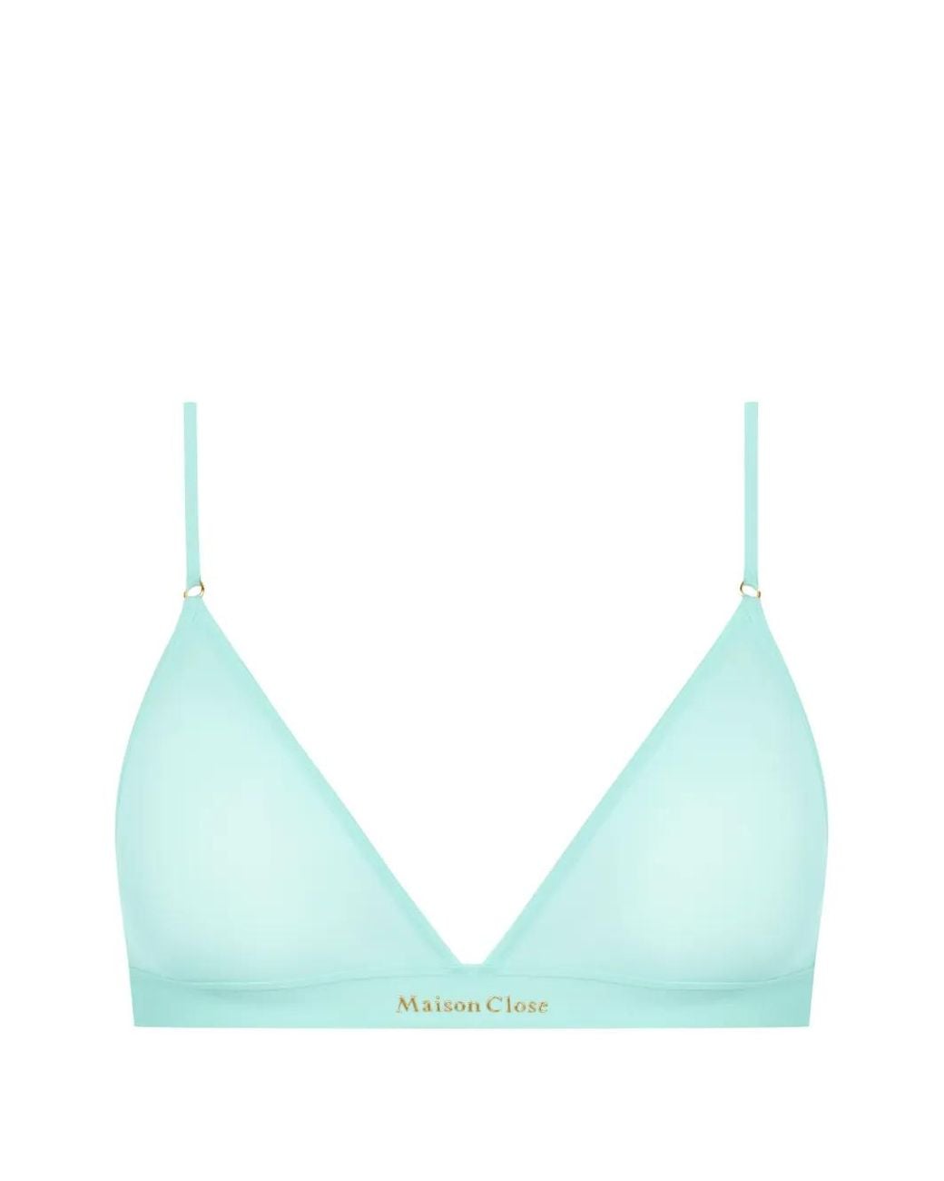 Maison Close Blue Double Sens Sheer Triangle Bra