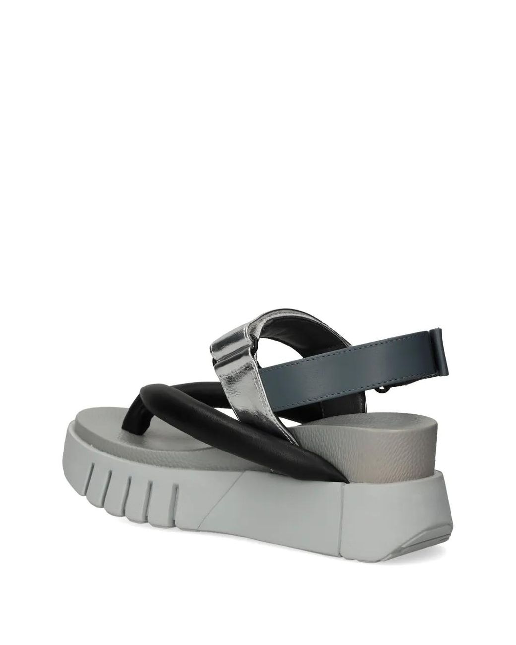 United Nude Black Sandales Delta Tong À Design Matelassé