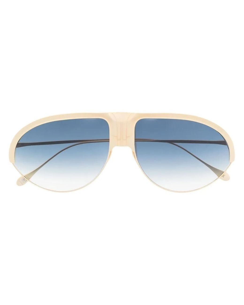Rigards Blue Oversized-Frame Sunglasses