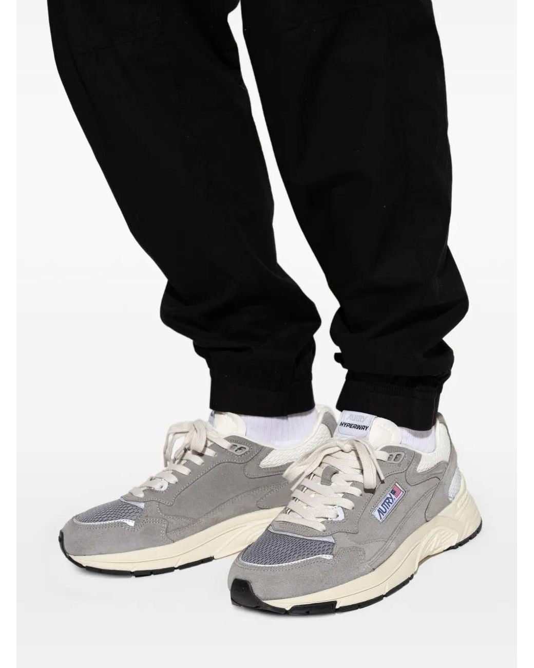 Autry White 'Hyperway' Sports Shoes for men