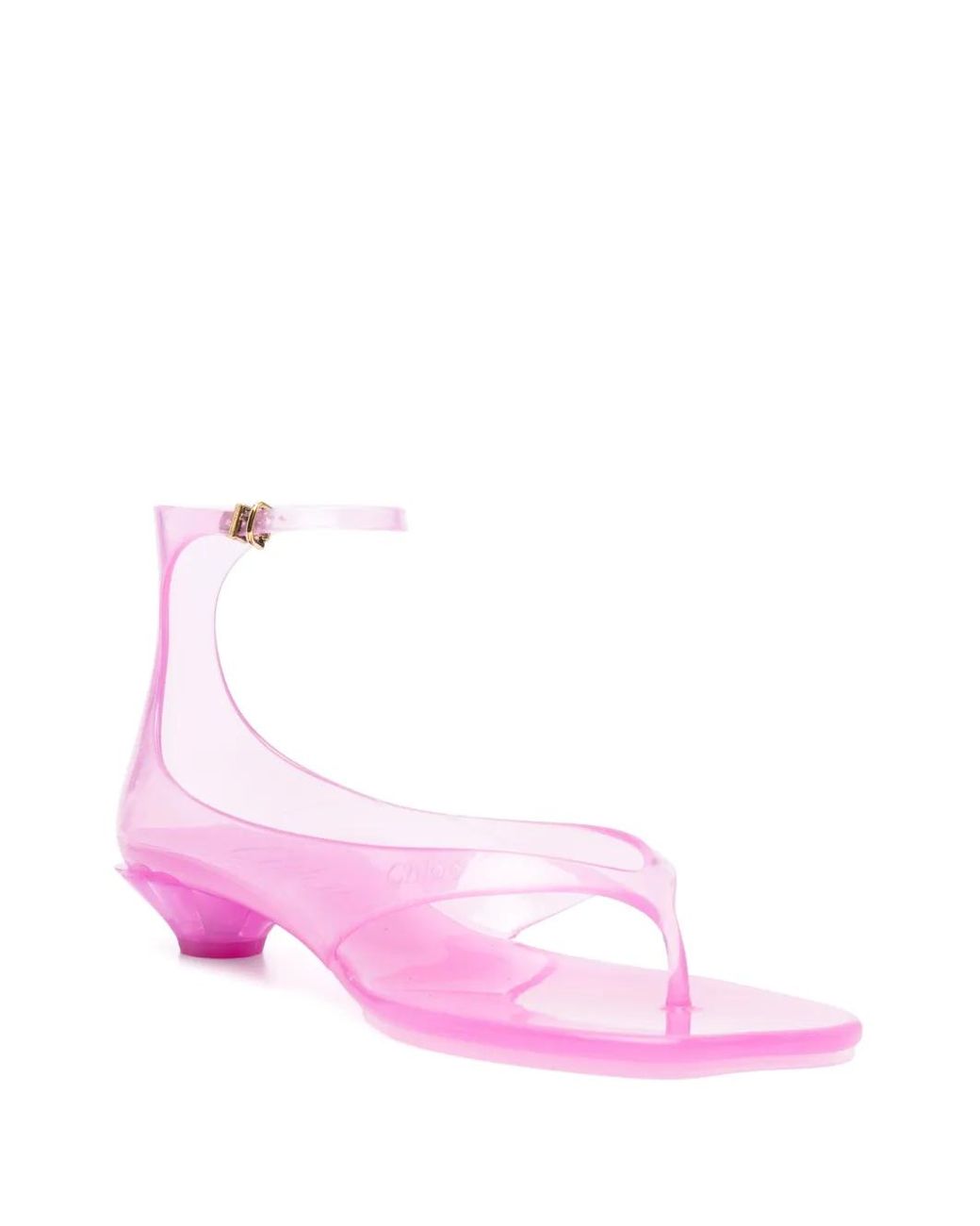 Chloé Pink Jelly Sandals