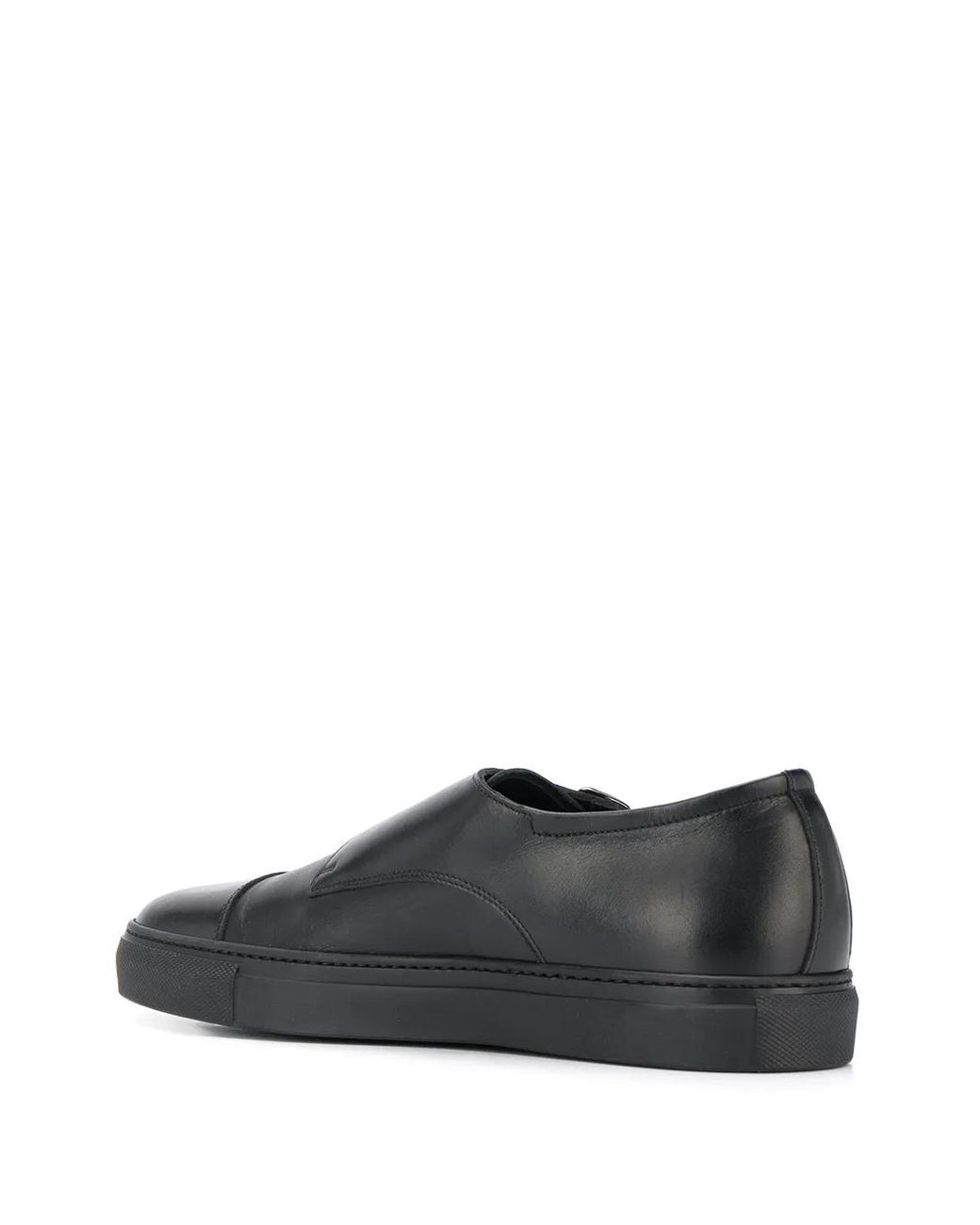Scarosso Black Monk Strap Sneakers for men