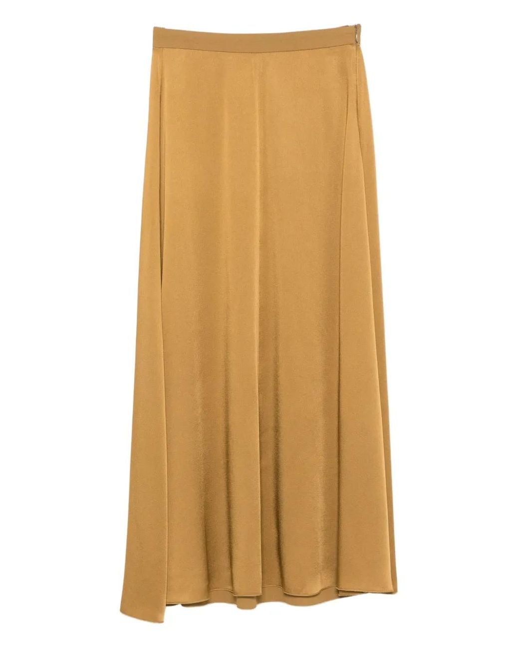 Forte_forte Natural Pleated A-Line Skirt